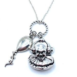 Spooky Clown Charm Necklace Halloween